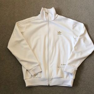 Vintage Adidas “All White” track jacket
